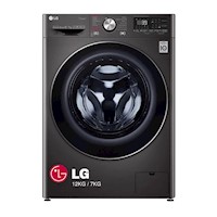 Lavaseca LG 12 Kg Carga Frontal con AIDD WD12BVC2S6C Negro Acero